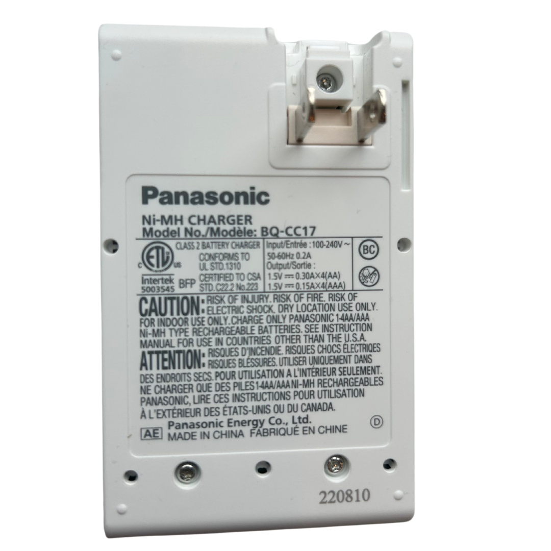 Panasonic BQ-CC17S Battery Charger for NiMH AA batteries